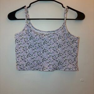 Women’s Hollister Purple Cropped Tank Top.